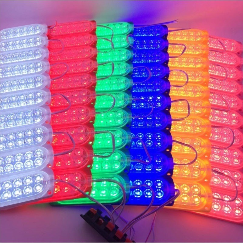 10 ชิ้น 2835 สองแถว 12 ไฟด้านข้างไฮไลท์โมดูล LED / DC 12V 7.2W ไฟ LED กันน้ําสําหรับรถยนต์ทั้งหมด