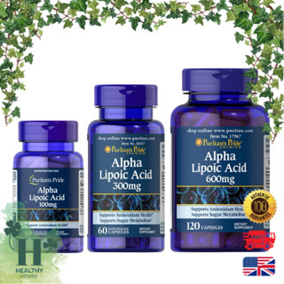 พร้อมส่ง Puritan's Pride Alpha lipoic acid ALA 100 mg 300 mg…
