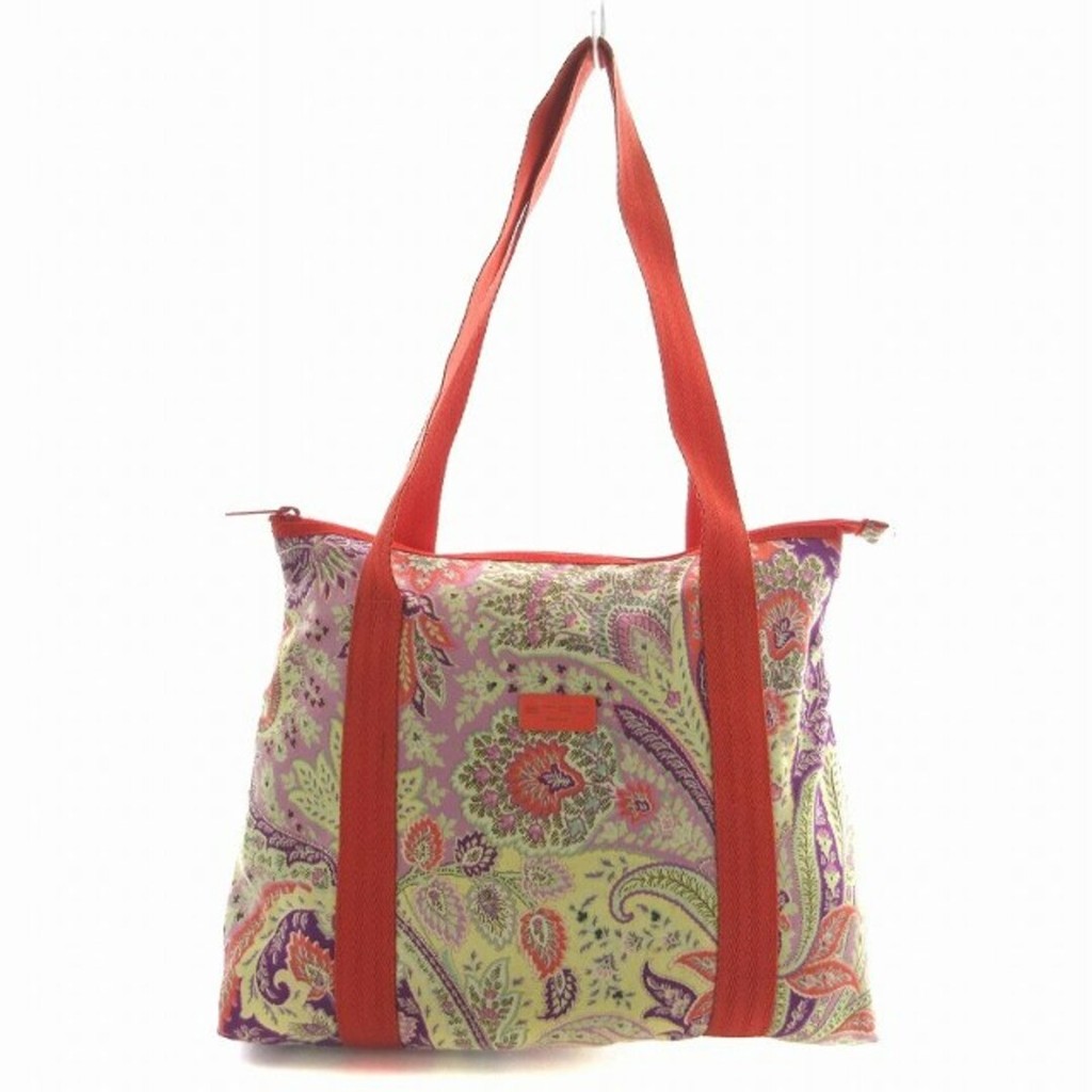 Etro tote bag paisley ลายรวม สีแดง หลากสี ส่งตรงจากญี่ปุ่น มือสอง
