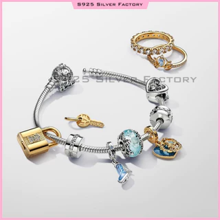 Lilo & Stitch the Aristocats Marie Dumbo Beauty and the Beast Mrs Winnie the Pooh Bear เม็ดเงินแท้ 925 100% ใส่ได้ทั้งผู้หญิงและผู้ชายสวมใส่ ของขวัญวันเกิด ที่ระลึก