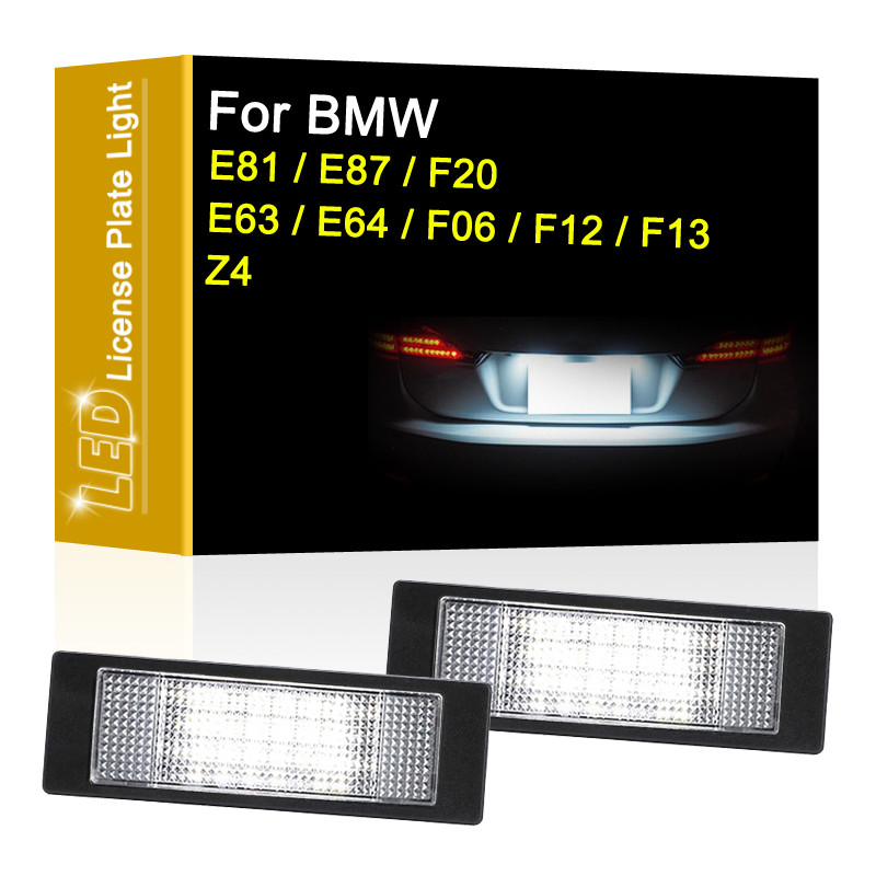 Led จํานวนแผ่นโคมไฟสําหรับ BMW 1-Series E81 E87 F20 6-Series E63 E64 F06 F12 F13 Z4/E85 K48 สีขาวป้า