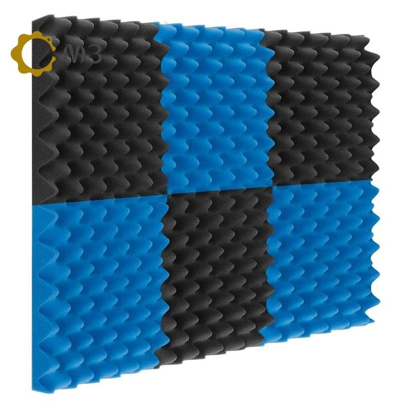 12Pack Acoustic Foam Panels Egg Crate Foam Sound Proof Padding 1 InchX12 InchX12 Inch Studio Acousti