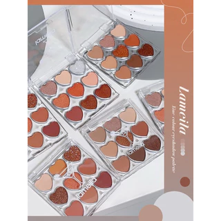 พาเลตต์อายแชโดว์ 9 สี เนื้อแมตต์ มุก ควัน ติดทนนาน กันน้ํา แต่งหน้า ตา เหมาะสําหรับวันหยุด วันวาเลนไทน์ ปาร์ตี้