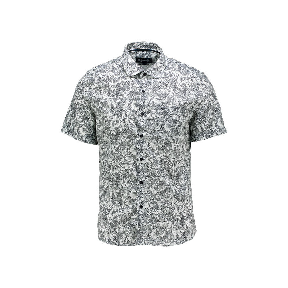 KEMEJA Cardinal เสื้อเชิ้ตแขนสั้นผู้ชายทรงเข้ารูป F7281P04A