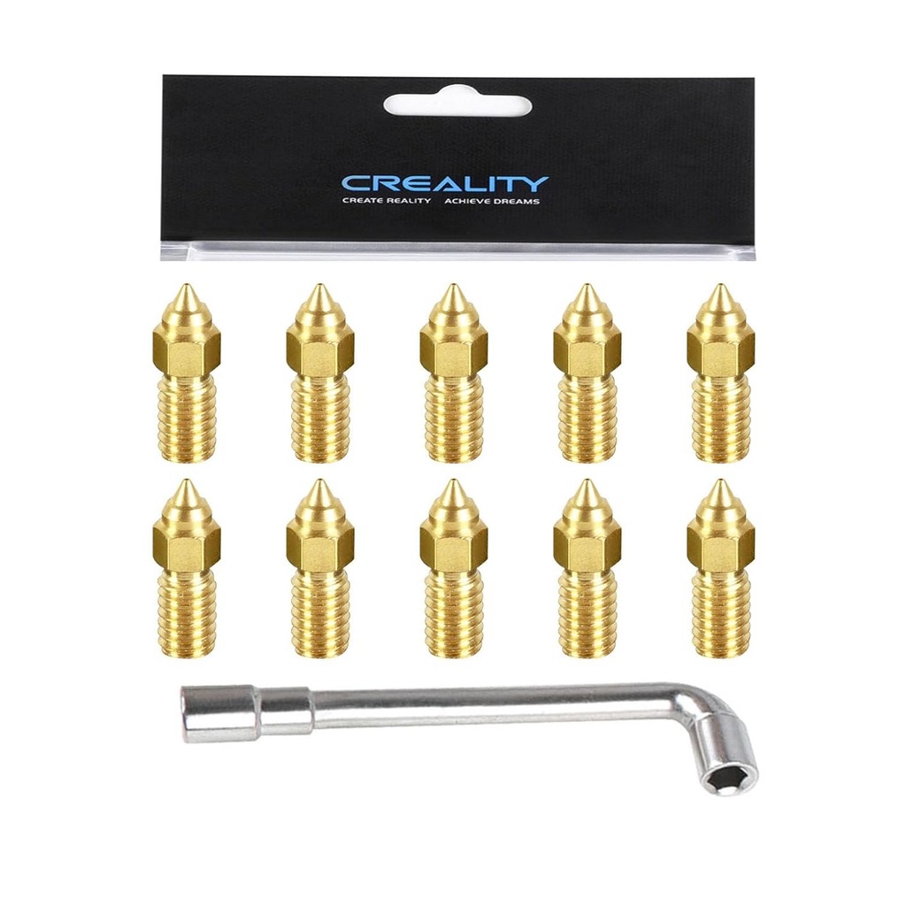 Original Ender 3 V3 SE Brass Nozzle Kit,  High-Speed Brass Nozzles for Ender 3 V3 SE, Ender 5 S1, En