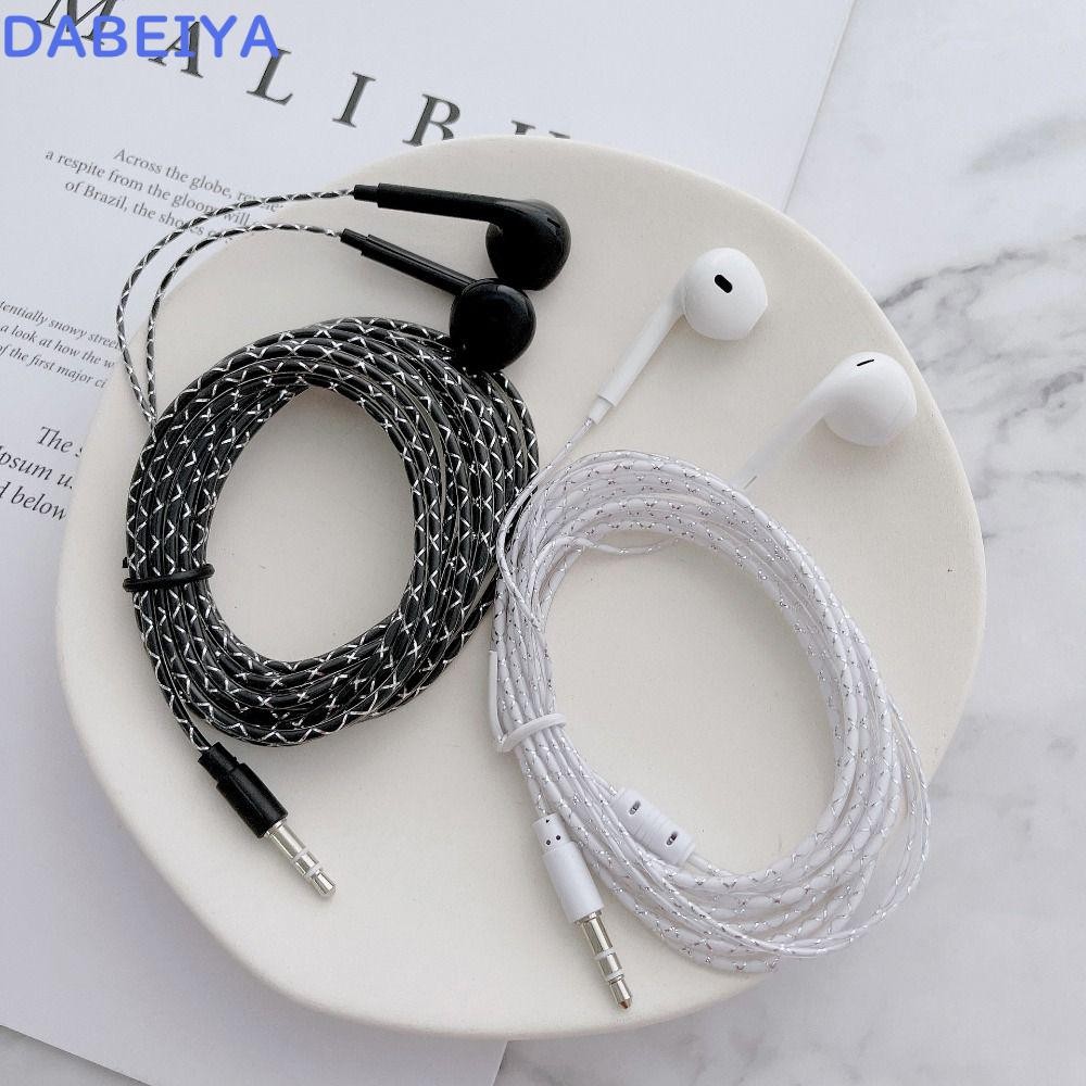 ดีเบยา ชุดหูฟังแบบมีสาย1ชิ้น,สีดําสีขาว2เมตร/ความยาวสายเคเบิลเบสที่อุดหู,สมอทนทาน3.5มิลลิเมตรการตรวจสอบบันทึกเกมคอมพิวเตอร์สดหูฟัง