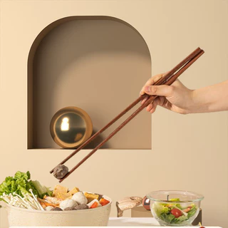 ตะเกียบไม้ แบบยาว มี 25/42cm. ตะเกียบทำอาหาร กินชาบู หม้อไฟ ใช้ซ้ำได้ #AM-0021