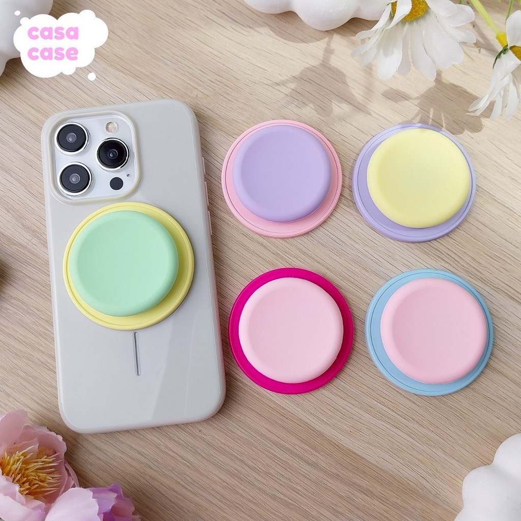 Griptok สีทูโทนนุ่มนิ่ม [ฐานแม่เหล็ก] สีน่ารักสวยงาม ของขวัญ [ส่งเร็วทันใจ]
