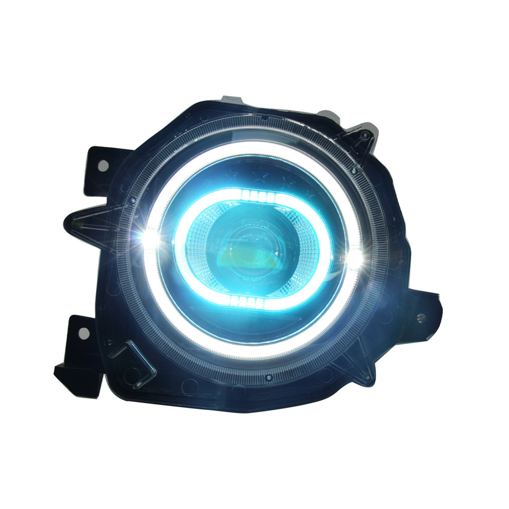 (250710)ชุดไฟหน้า LED สำหรับ Suzuki Jimny ปี 18-24 ที่ปรับแต่งพร้อมเลนส์ไฟเลี้ยว