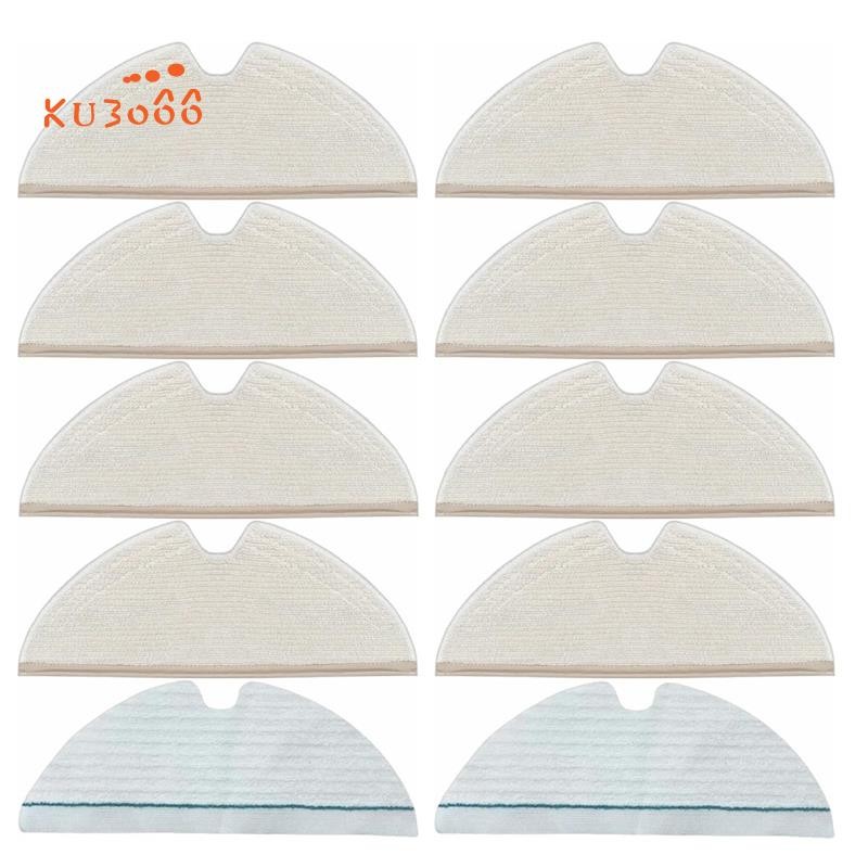 10PCS Mop Pad สําหรับ Q5 Pro/Q8 Max/Q8 Max+//+/ Max/ MAX+/S5/S50/S51/S55/S5 MAX เครื่องดูดฝุ่นหุ่นยน