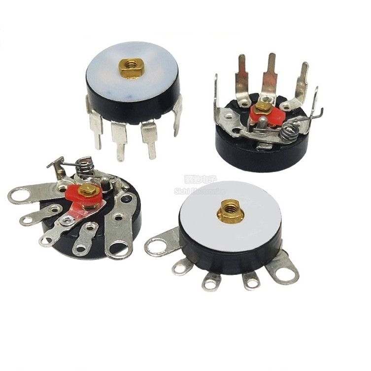 เท้าโค้งเท้าแบนพร้อมสวิตช์ RV12MM B10K B50K B103 B503 เครื่องขยายเสียงปริมาณ Potentiometer