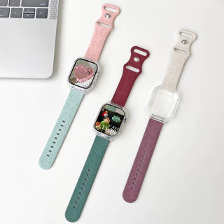 สายซิลิโคนสลักลายดอกทานตะวันพร้อมเคสสำหรับ Xiaomi Redmi Watch 5 Active สายนาฬิกาสมาร์ทวอทช์แบบเปลี่ยนได้สำหรับ Redmi Watch 5 Lite