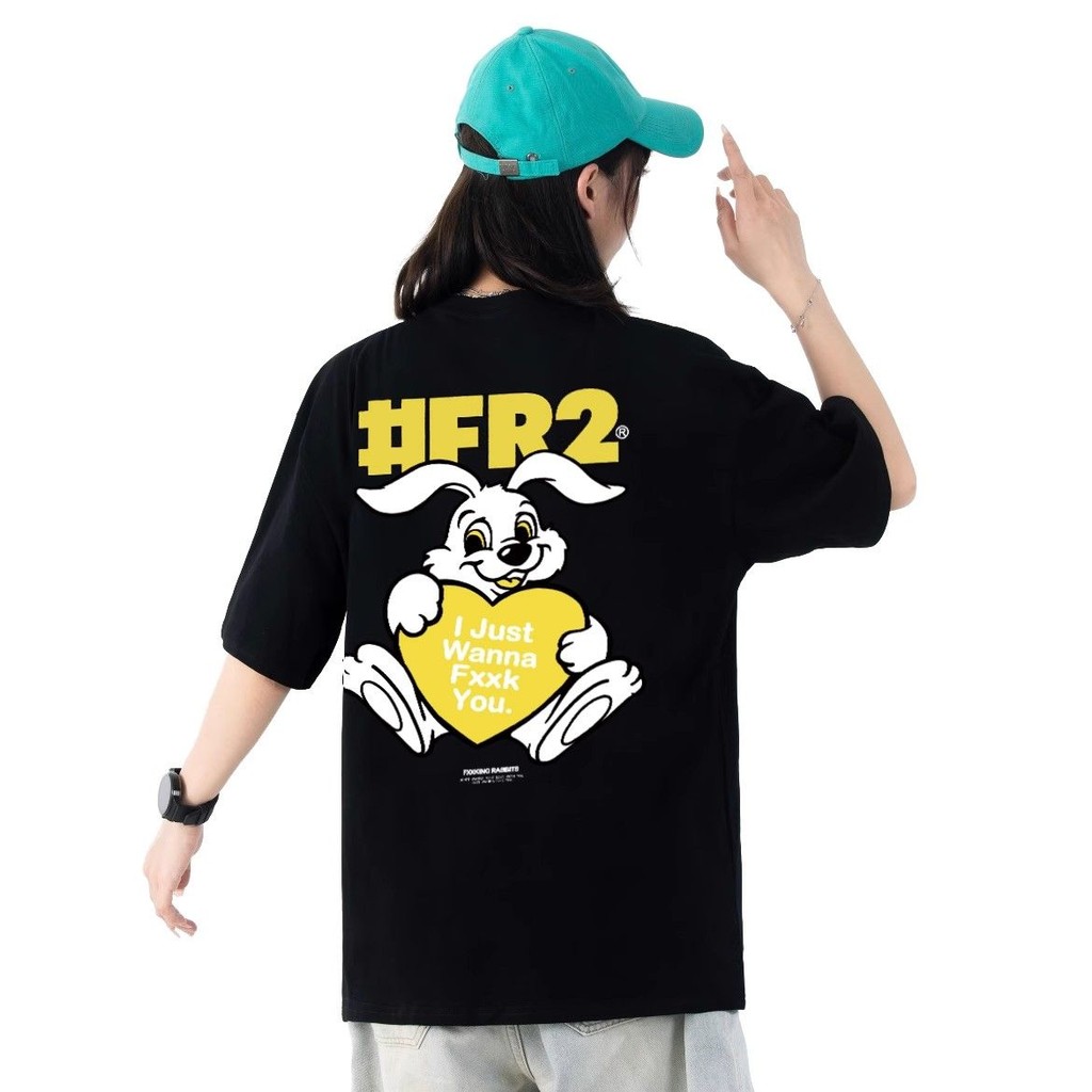 #FR2头狂 StealYourHeart เสื้อยืดผู้ชายและผู้หญิงเสื้อยืดแขนสั้นอเนกประสงค์