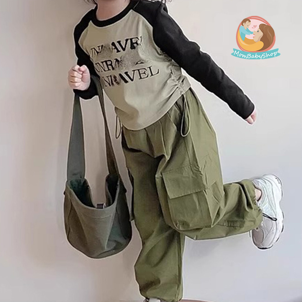 ชุดเซตเด็ก แฟชั่นฤดูใบไม้ผลิ  ลุคเกาหลีสดใส น่ารัก