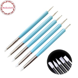 MeikoDeft 5 ชิ้น/เซ็ตสแตนเลส 2 Sculpting Polymer และ Soft เค…