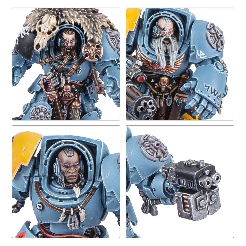 (GW พร้อมส่ง) WARHAMMER 40K: SPACE WOLVES: WOLF GUARD TERMINATORS โมเดลวอร์แฮมเมอร์ - รูปที่ 3