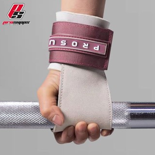 PROSUPPS ถุงมือยกน้ำหนักพื้นผิวหนังกระบือ ไม่เลื่อนไหล เหมาะ…