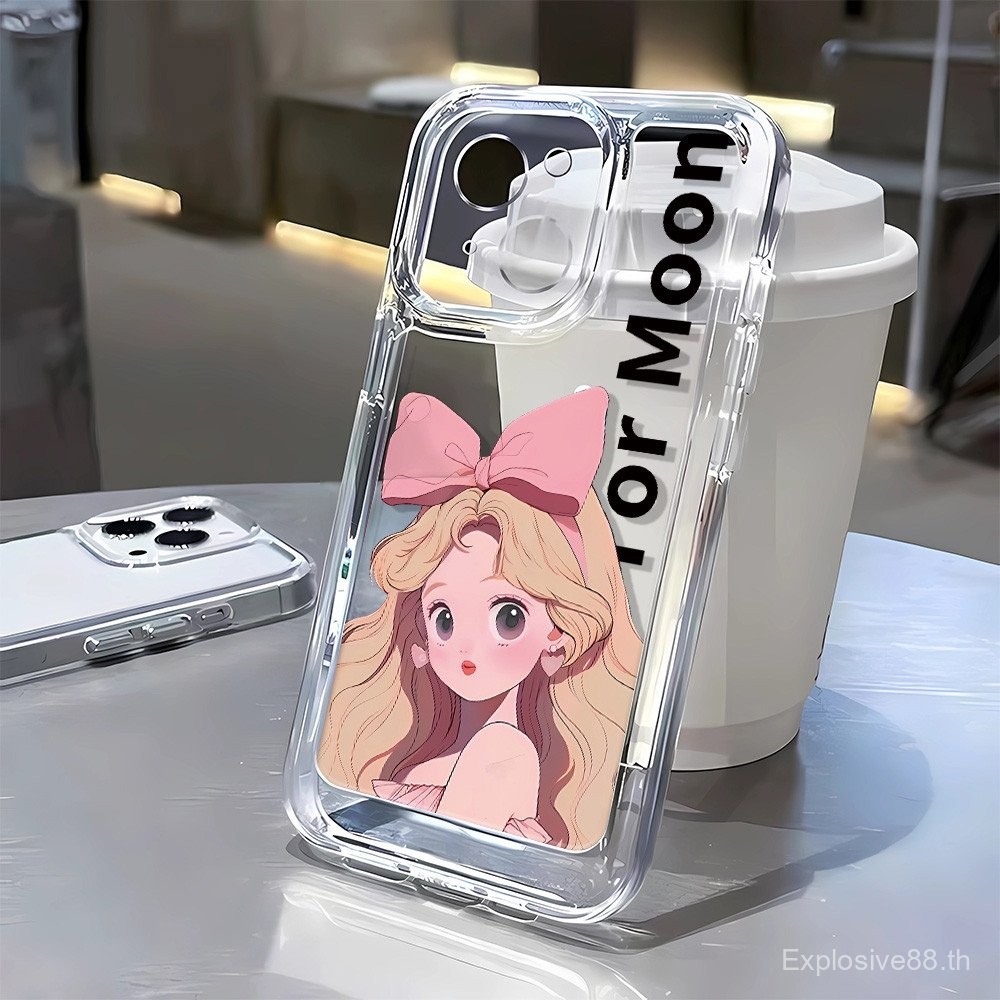 3 In1 สาวสวยโปร่งใสสําหรับRealme 13 Pro 11pro + 14pro14pro + 9pro 9pro + 8 4Gเคสโทรศัพท์กันกระแทก91F