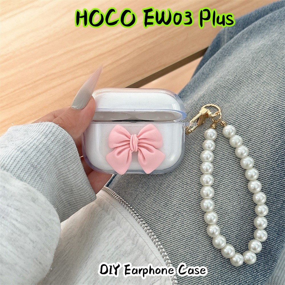 Fast ShipmentFor HOCO EW03 Plus Case DIY น่ารักกุทัณฑ์ซิลิโคนอ่อนนุ่มหูฟังกรณีปลอก NO.3