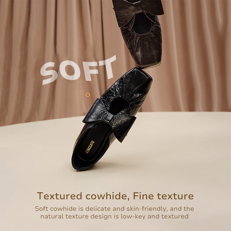 Staccato Women's Ballet Flats รองเท้าแตะบัลเล่ต์สตรี ส้นเตี้ย หนังนุ่ม สวมใส่สบาย EGT03 - รูปที่ 4