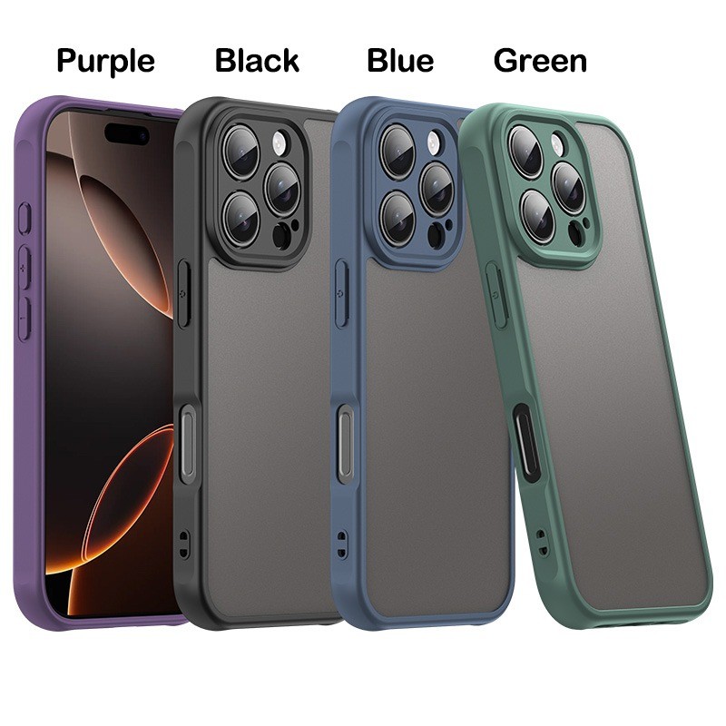 Matte สําหรับ iPhone 16 15 14 Pro Max/Plus 16e iphone 14 15 16 pro max i16 i15 i14 pro max i16e i16 