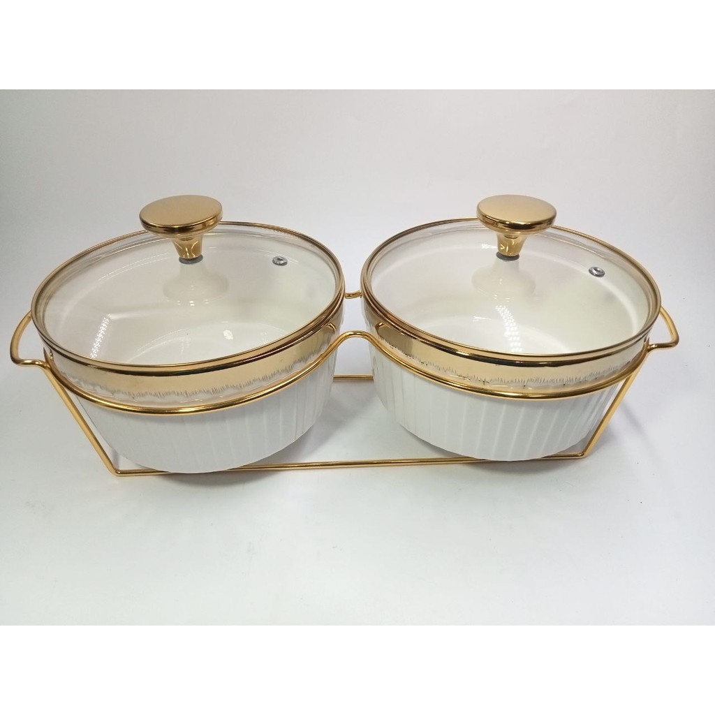 ชุด CASSEROLE GOLD ขนาด 8.5" W/RACK