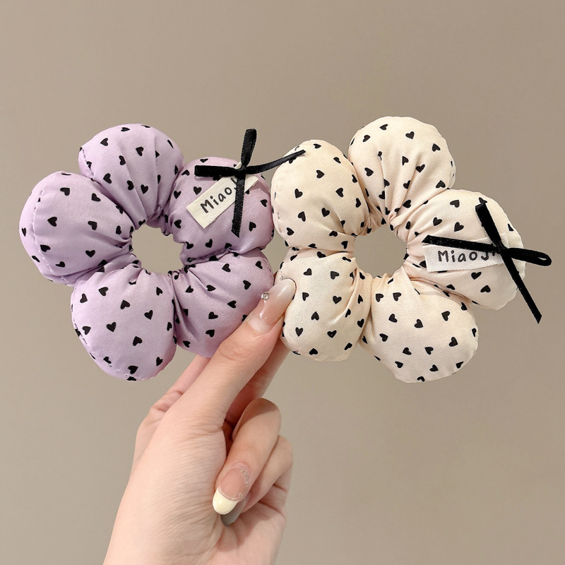 ยางรัดผมลายดอกไม้น่ารักสำหรับเด็ก - รูปที่ 3