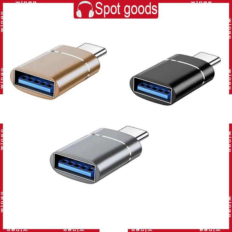 WIN สะดวกสีดําสีทองสําหรับอะแดปเตอร์ที่ปลอดภัย Type C ถึง USB 3 0 OTG