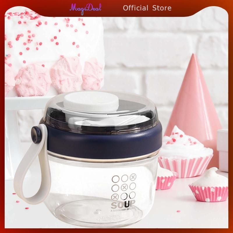 MagiDeal Salad Cup Overnight Oats Containers Oats Jars รูปที่ 6