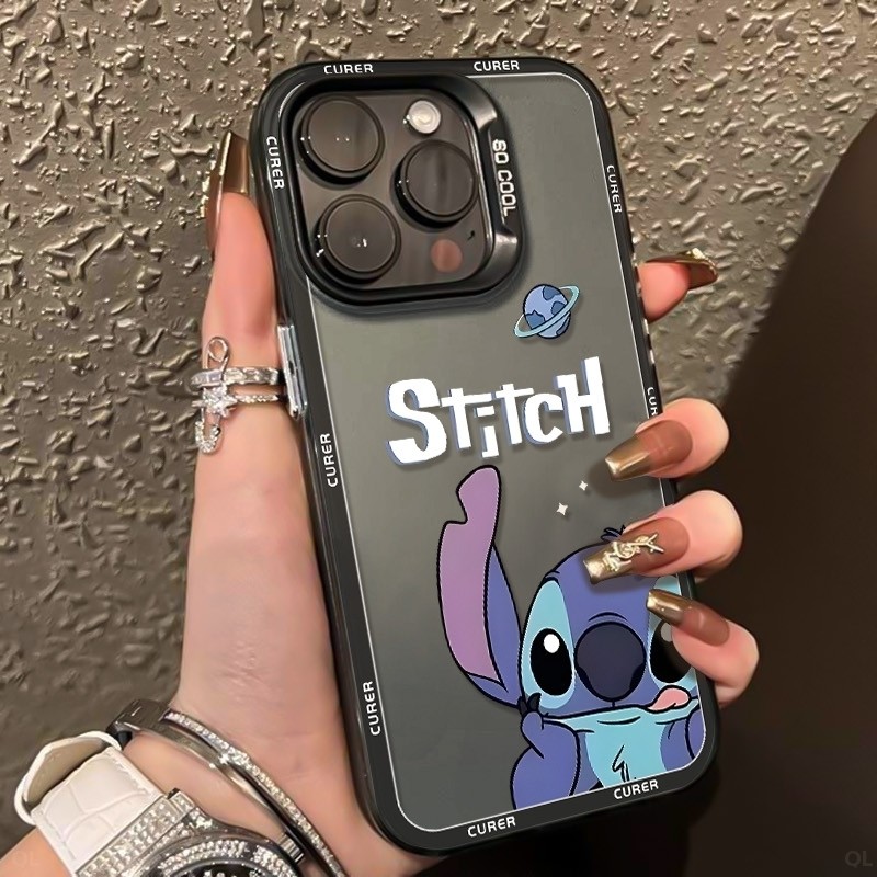 PK Stitch Case Vivo Premium Material Unique Stylish & Elegant Cartoon Character Design