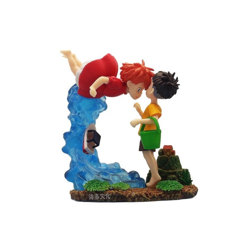 Ponyo บน Cliff รูป Ponyo Sou Sky Seagal รูป Pvc รูปปั้นอะนิเมะ Action Figurine ตุ๊กตาคอลเลกชันของเล่