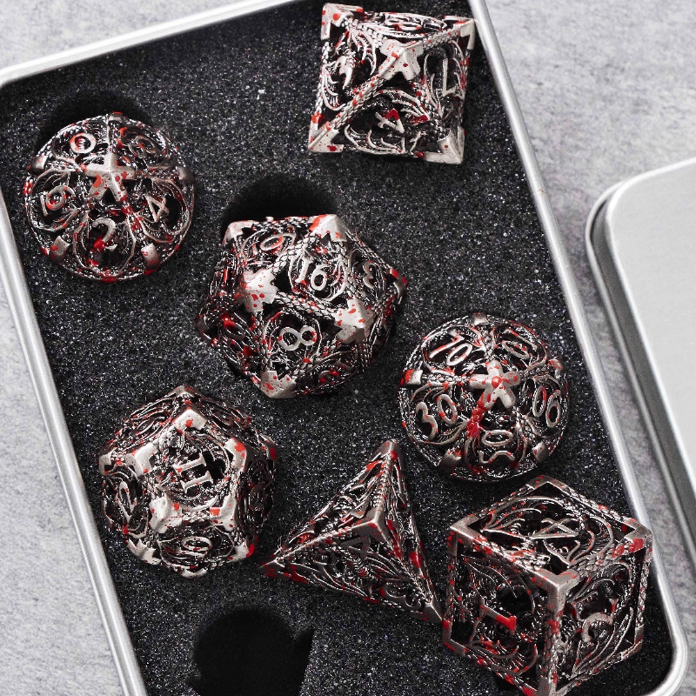 พร้อมส่ง dnd dice ลําไย ลูกเต๋า การ์ด dice the dnd