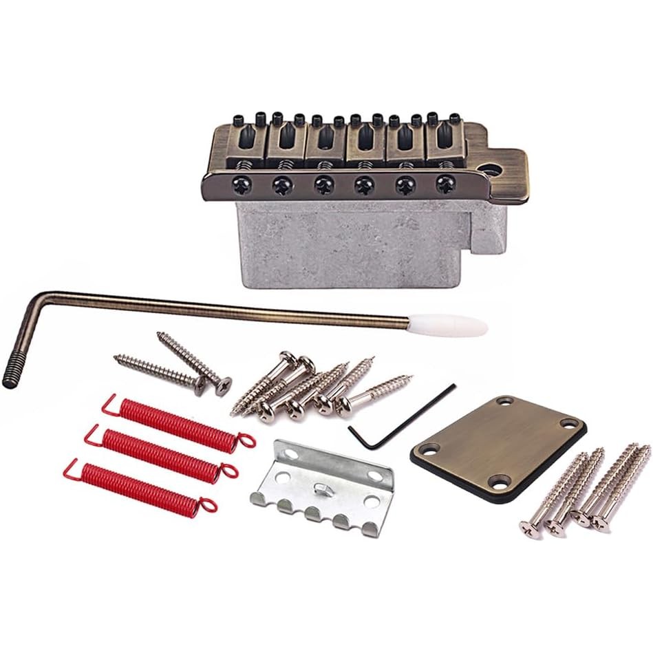 Healifty GA296 กีตาร์ไฟฟ้า Tremolo Bridge พร้อมแผ่นคอสําหรับกีตาร์เครื่องดนตรีชิ้นส่วนกีตาร์คอแผ่น (