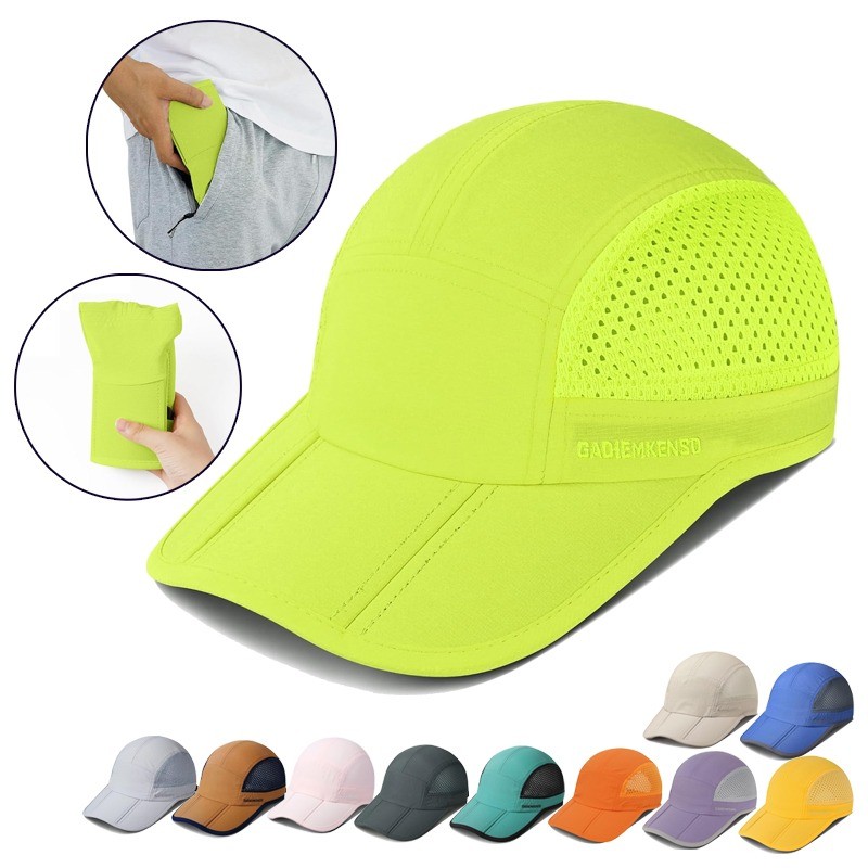 GADIEMKENSD Mens Folding Outdoor Hat Long Brim UPF 50+ Sun Protection