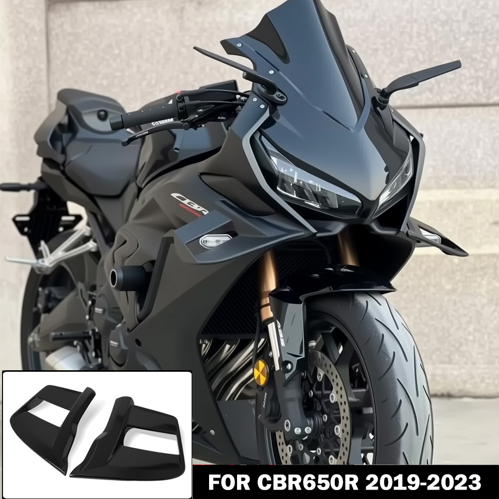 สําหรับ CBR650R CBR 650 R 2019-2023 รถจักรยานยนต์ coll Trim Wing Fairing Fixed Winglet ป้องกัน Enclo