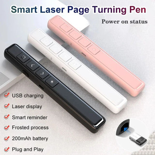2.4GHz PPT Clicker B6 Wireless Presenter Remote PPT USB Rechargeable For Projector