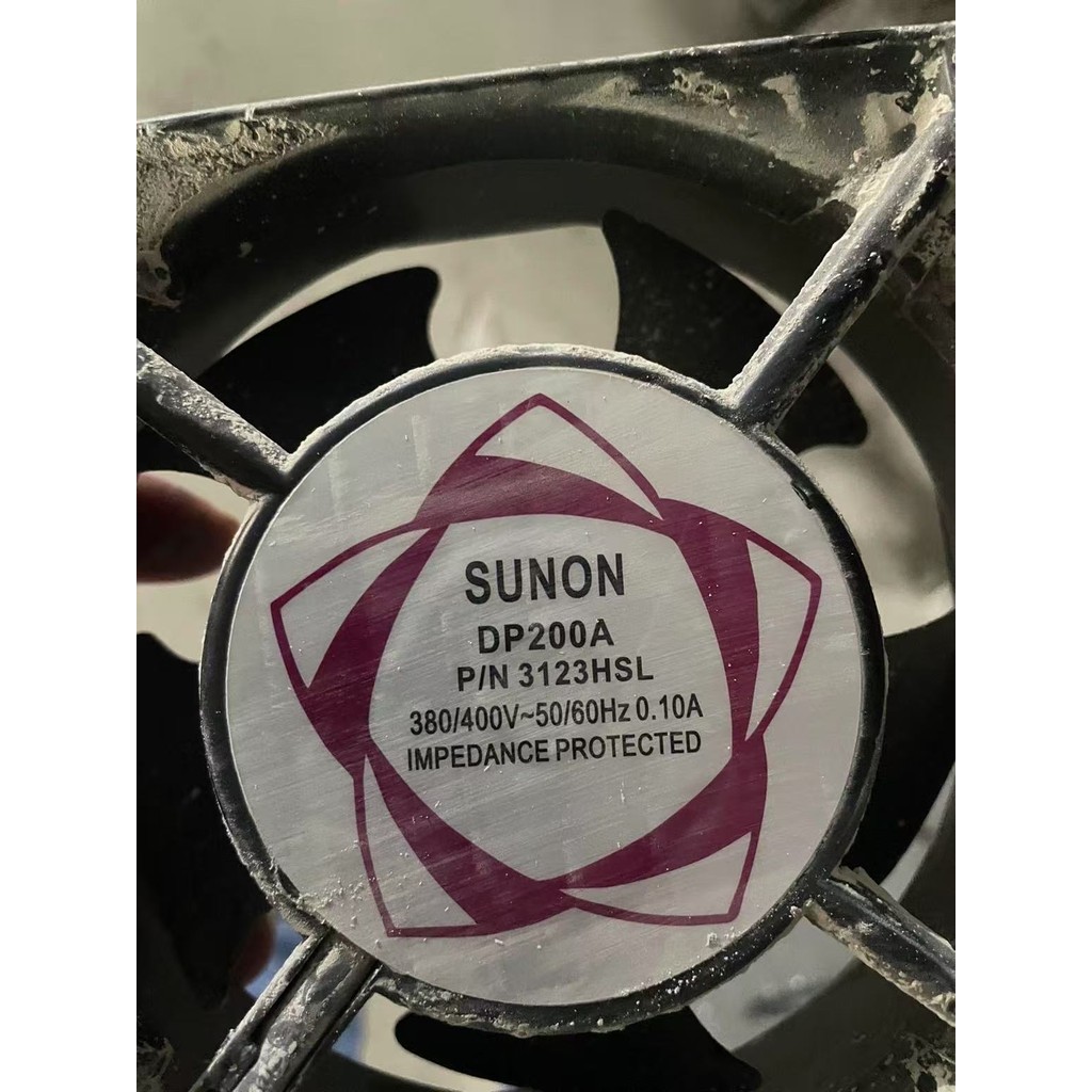 SUNON Jianzhun DP200A P/N3123HSL 380V 0.10A 12038 พัดลมระบายความร้อนตู้ 12 ซม.