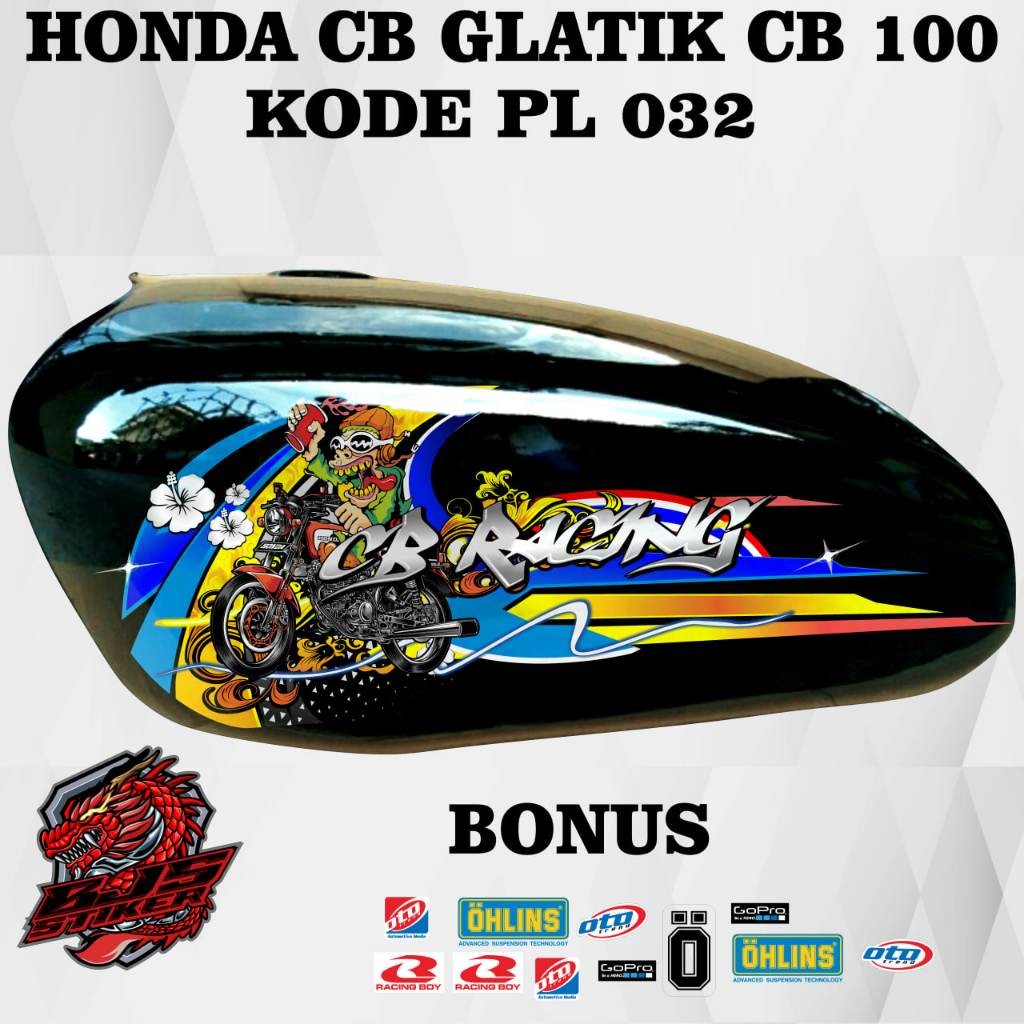 / แถบ CB 100 CB GLATIK - สติ๊กเกอร์รายการแถบยูวีโปร่งใสสําหรับ honda CB 100 CB GLATIK PL 032 การเปลี