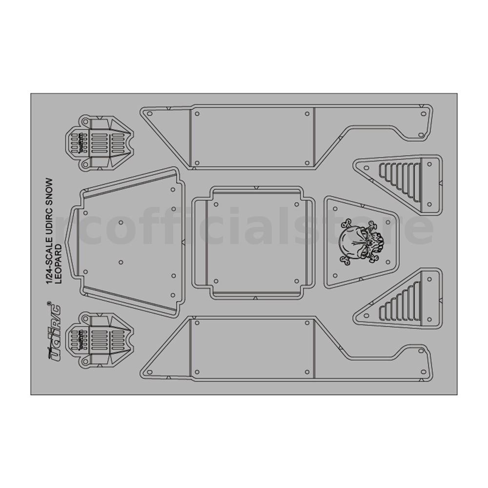 UDIRC UCX24-P089 รถโลหะอัพเกรดสําหรับ UCX2405 RC รถรุ่นรถอะไหล่อุปกรณ์เสริม