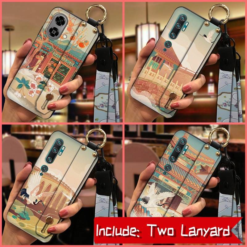 สายรัดข้อมือ Anti-knock เคสโทรศัพท์สําหรับ ZTE Blade A35e 6GB RAM 64GB แหวนทนทานป้องกัน Dirt-resista