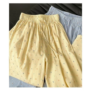 🌟พร้อมส่ง🌟โดปามีน กางเกงลำลองฤดูร้อน ทรงหลวม สบายตัว มาพร้อมเมล็ดพืช