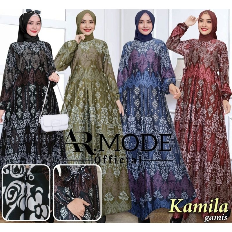 Kamila Series Gamis Size M - 6L ล่าสุด