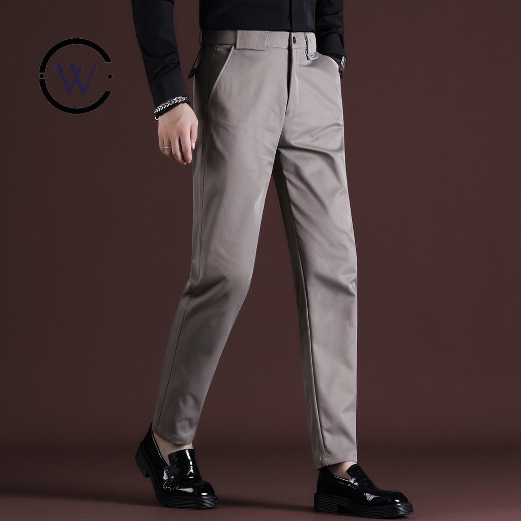 Dark Series 33B3 K3517PG968 กางเกงลำลองผู้ชาย สไตล์แฟชั่น high-end แบบ.slim fit เหมาะสำหรับธุรกิจและ