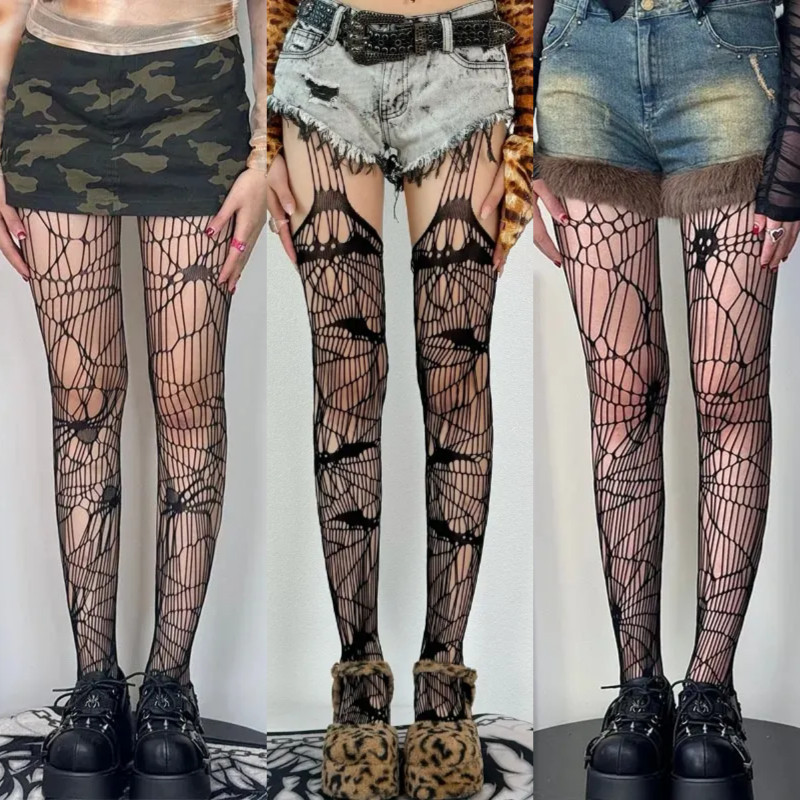 Leggings และ Romper สไตล์โกธิกเซ็กซี่ ลายแมลงวัน เหมาะสำหรับสาวๆ