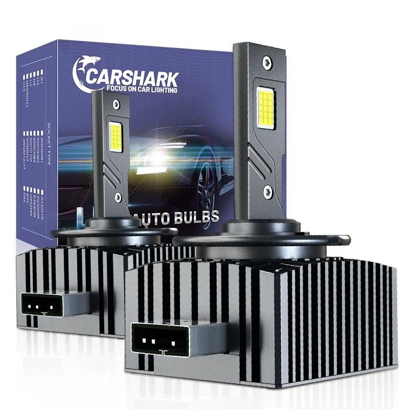 Carshark D1S D2S D3S D4S LED ไฟหน้า Canbus D5S D8S HID หลอดไฟอัตโนมัติ 4575 CSP ชิป 40000LM 110W D1R