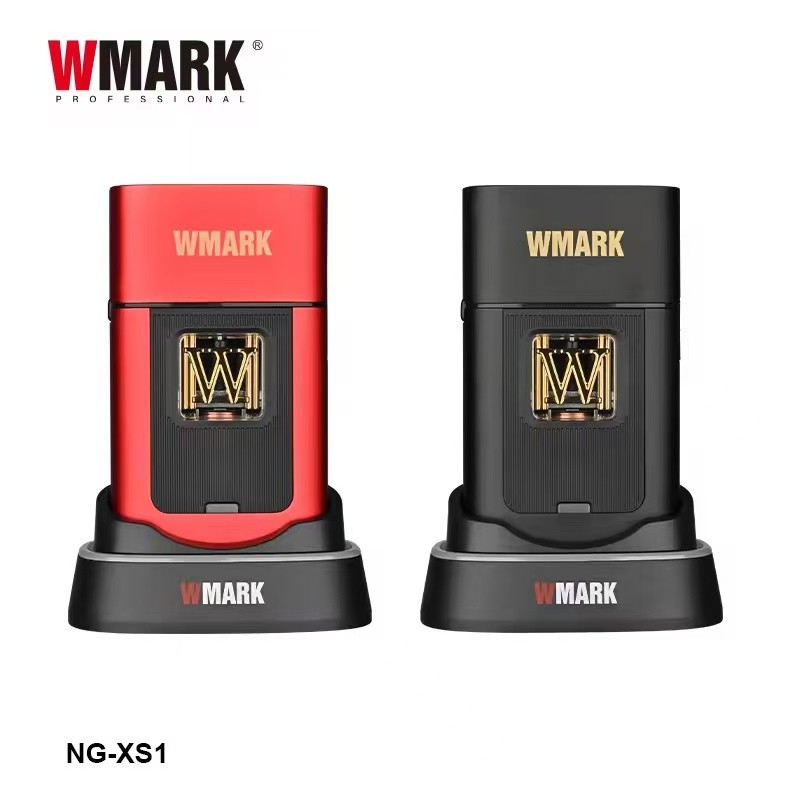 WMARK Vector Shaver สแตนเลสแกะสลักไทเทเนียมเคลือบตาข่ายเครื่องโกนหนวดเครื่องโกนหนวดผู้ชายไฟฟ้า NG-XS
