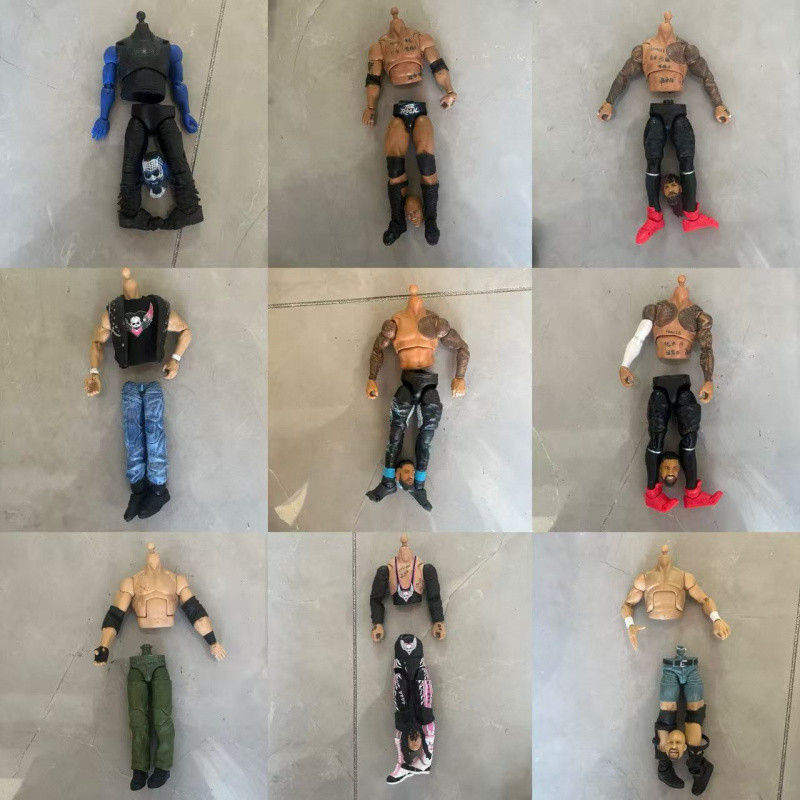 WWE Figures Damaged Body 6-7 นิ้ว Movable Wrestler Body อุปกรณ์เสริม