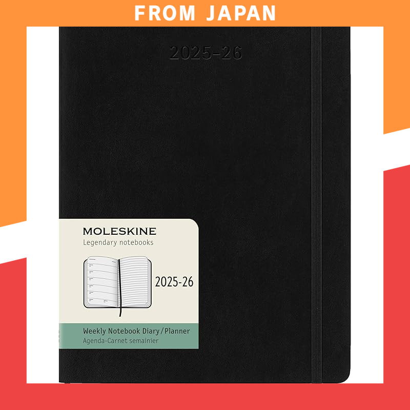 Moleskine Planner 2025, Starts in July, 18-Month Weekly Diary, XL Size (19cm x 25cm), Soft Cover, Bl