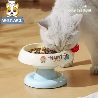 wen.W2 ชามสแตนเลสยกสูง ถอดล้างได้ง่าย มีลายสวยและกันลื่น ช่วยให้สัตว์เล้ียงกินอาหารสบายยิ่งขึ้น