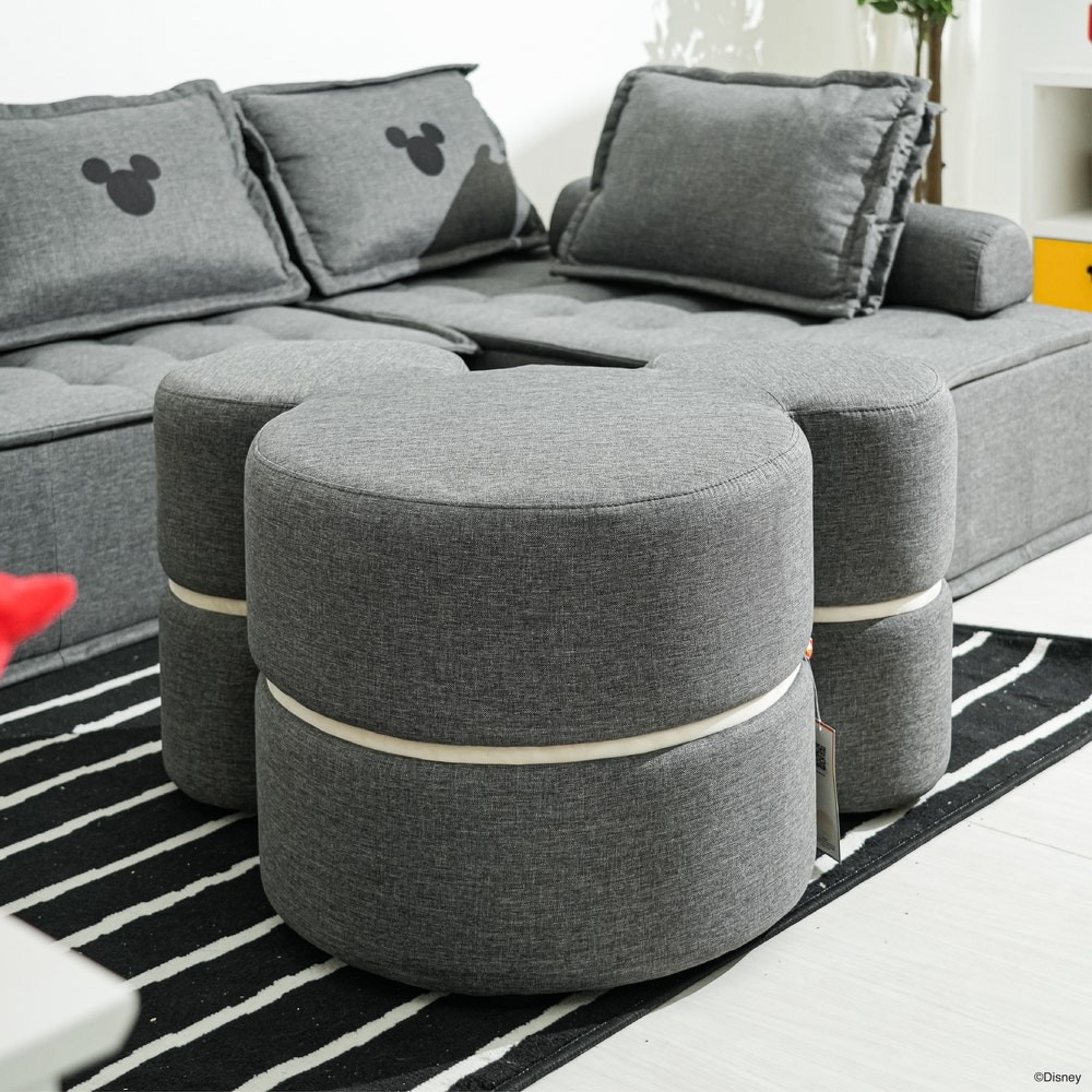 SB Design Square สตูล DISNEY รุ่น MICKEY-RETRO สีเทา (84x68x45 ซม.) แบรนด์ DISNEYHOME